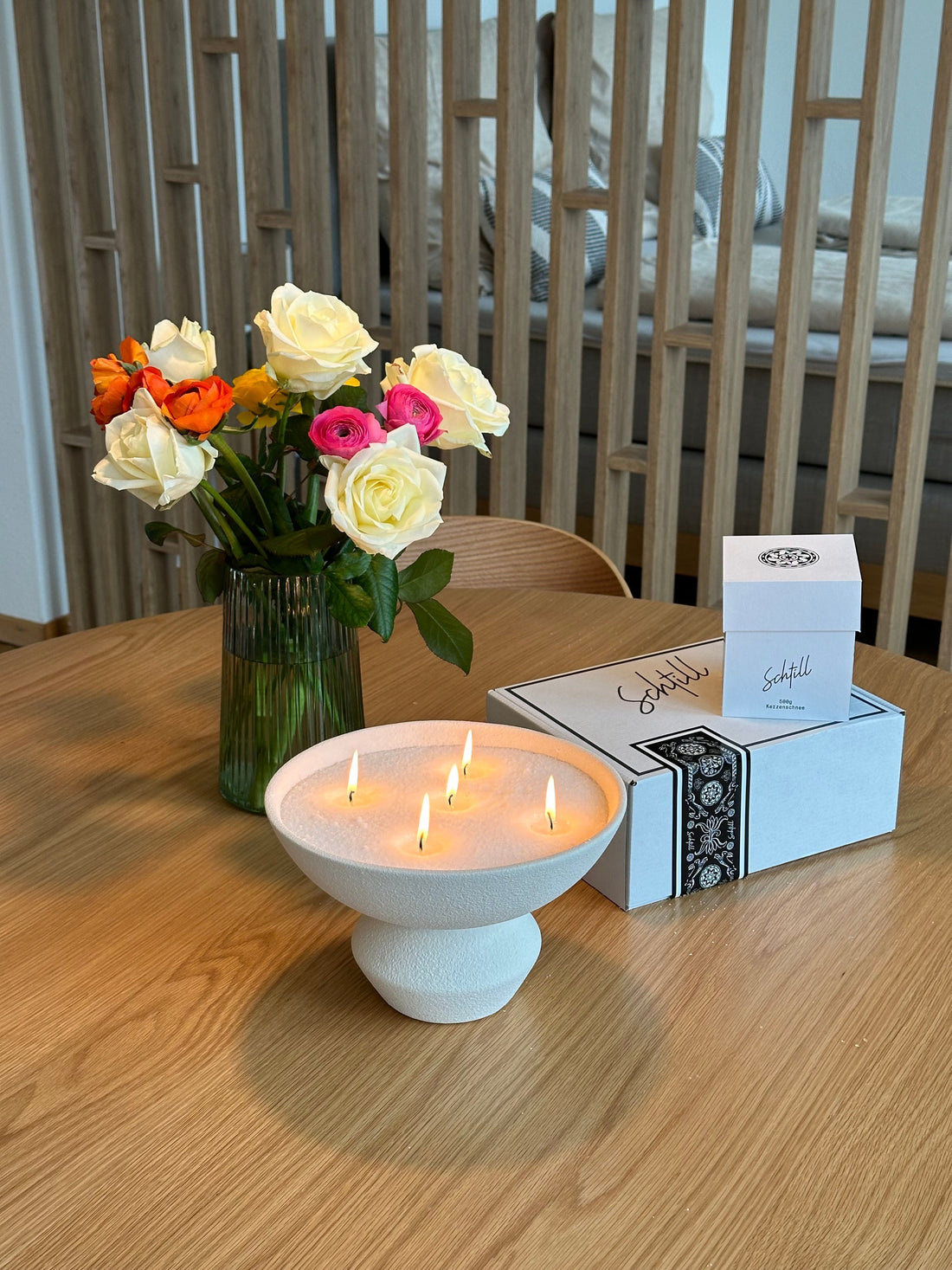 Kerzenschnee Geschenkbox für DIY Liebhaber in herbstlicher Stimmung Schweiz
