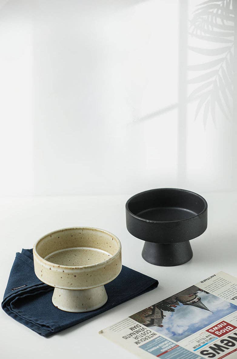 Keramik Designschale mit Standfuss