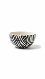 Handgemachte Keramikschale aus Südafrika für Kerzensand und Kerzenschnee – Zebra Mini Schale von Schtill Schweiz